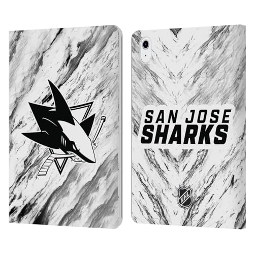 Protection iPad Air 11 NHL San Jose Sharks étui portefeuille cuir marbre