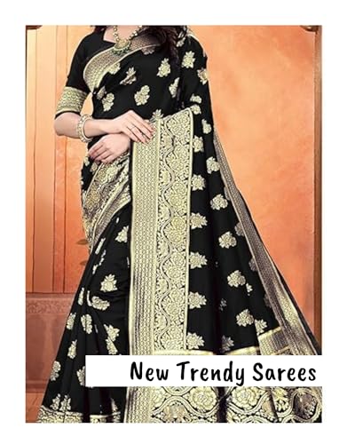 Image of Women's Kanjivaram Ptinted Soft Silk Banarasi Saree With Unstitched Matching Bloue Piece | Saree for Women