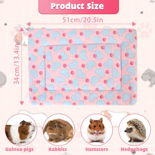 Sbayool 5PCS Guinea Pig Bed Mat, Warm Fluff Guinea Pigs Blankets - Image 2