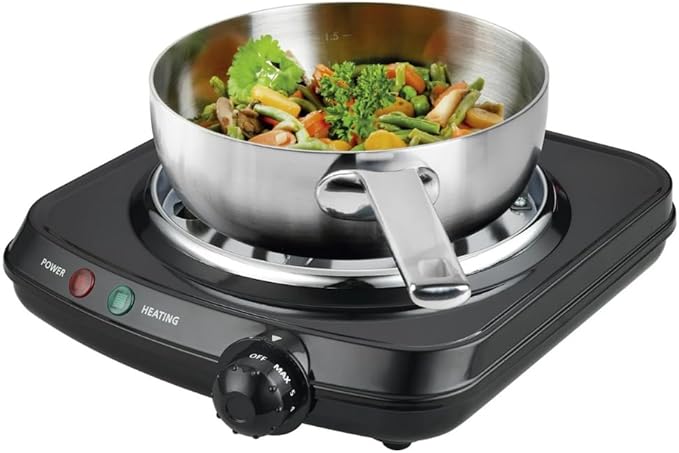 Estufa Eléctrica 1 Puesto 27.5 cm Corriente Doméstica 110V miniatura 3