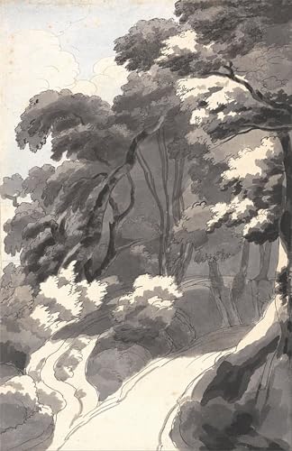 Pintura il Castagneto Vicino a Rocca Del Papa reproducción lienzo