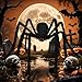 6.5ft Halloween Outdoor Decorations Hairy Spider, 78