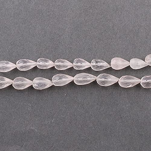 Perles en quartz rose briolettes pour créer des colliers bohèmes et boucles d'oreilles d'été