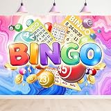 【Size】: 7Wx5H. Item will send by folded,easy to carry and store. 【Material】： This bingo backdrop is made of lightweight, and solid polyester. Using a series of high-tech digital design and computer-printed, it makes the shooting effect more real and ...
