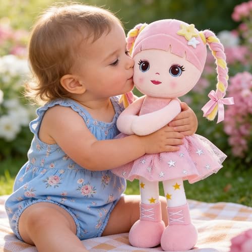 Muñeca suave de 16 pulgadas para bebé niña miniatura 4