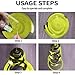 30 Pieces Hanging Swirl Party Decorations Ceiling Spiral Plastic Streamer for Birthday Graduation Wedding Celebration Baby Shower Party（Yellowish Green）