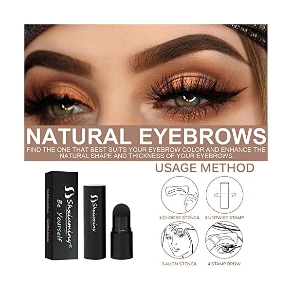 Eyebrow-Stamp-Waterproof-1-Step-Eyebrow-Stamp-Shaping-Kit-Professional-Brow-Powder-Stamp-Hairline-Shadow-Powder-Stick-Long-Lasting-Instantly-ColorLight-Brown Eyebrow Stamp Waterproof, 1 Step Eyebrow Stamp Shaping Kit Professional Brow Powder Stamp Hairline Shadow Powder Stick…