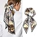 Zewurtuw Scarf Silk Feeling Hair Head Long Neck Satin Fashion Scarfs for Bag Decoration Women Girls Cute Aesthetic 59 * 6.7” -Duck