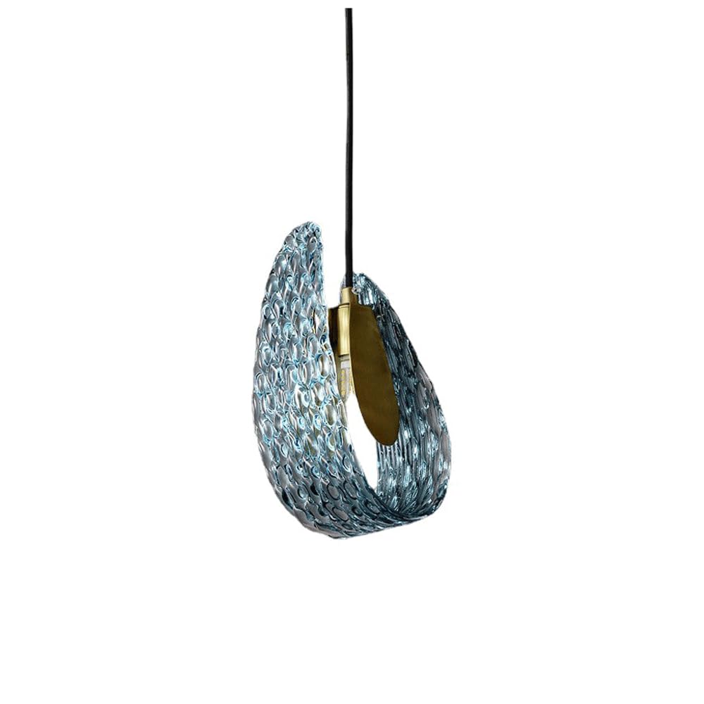 Luminaire suspendu moderne abat-jour en verre hauteur réglable pour cuisine salon et couloir