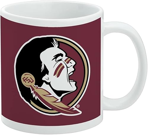 Vista 246 de Taza de cerámica con el logotipo principal de la Universidad de St. John, taza de regalo novedosa para café, té y bebidas calientes, 11oz, blanca