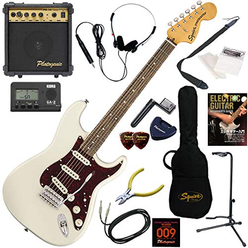 �y�Z�b�g�i�zSquier �G���L�M�^�[���S�ғ��� 10w�A���v���������X�^���_�[�h15�_�Z�b�g Classic Vibe '70s Stratocaster/OWT�i�I�����s�b�N�z���C�g�j
