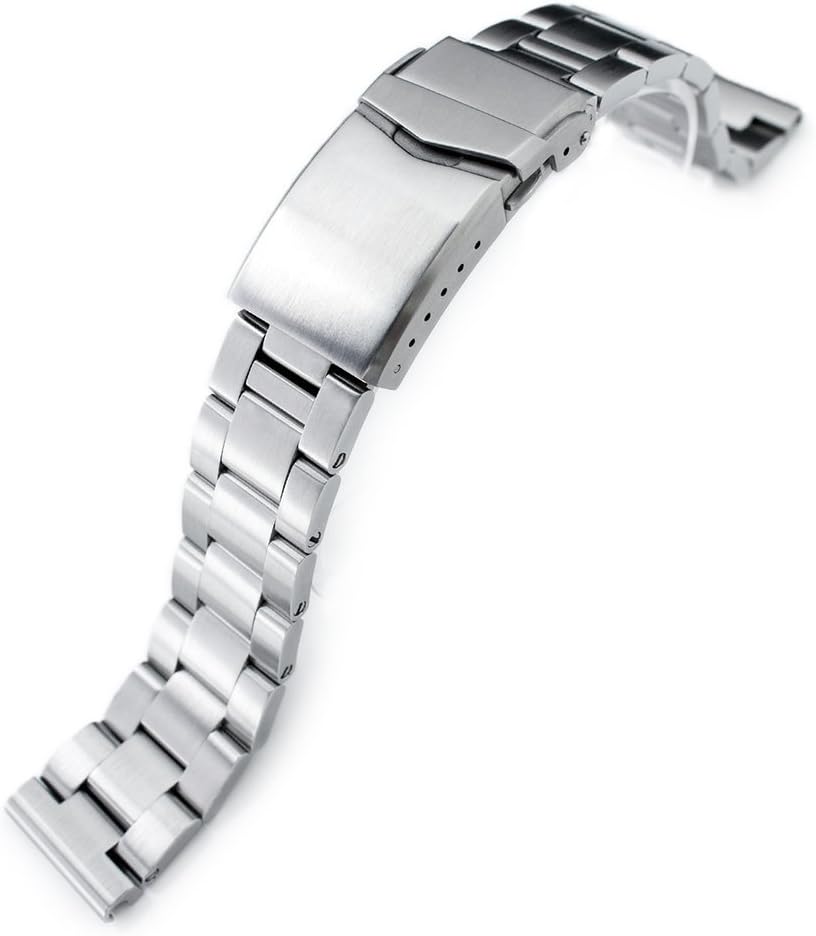 20mm Super-O Boyer 316L Stainless Steel Watch Bracelet Straight End Tapered Version, Brushed