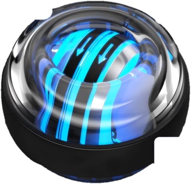 Magnetic Wrist Ball with Glowing LED Lights, Finger Grip Strengthener, Gyro Power Ball for Exercise & Stress Relief – Ideal for Office, Home, Gym, Travel, Des