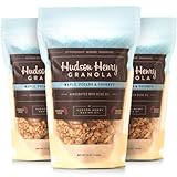 Hudson Henry Granola, Maple, Pecan & Coconut - 12 oz. package, Pack of 3 | Non-GMO Project Verified