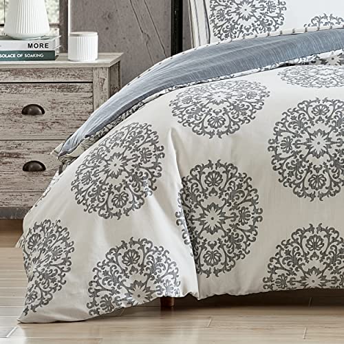 Couette grand lit double Stone Cottage Bristol parure de lit grise - 7