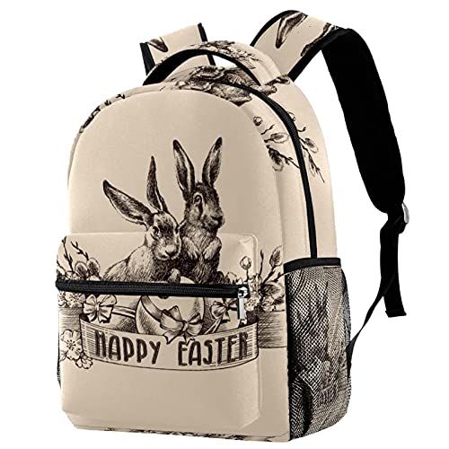 Sac à dos lapins de Pâques vintage pour les sorties scolaires des filles