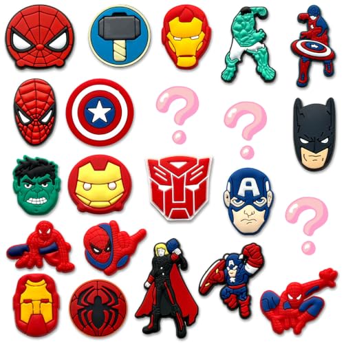 22Pcs Shoe Decoration Charms for Croc Clog Sandals Cartoon Shoe Accessories Charms for Gifts