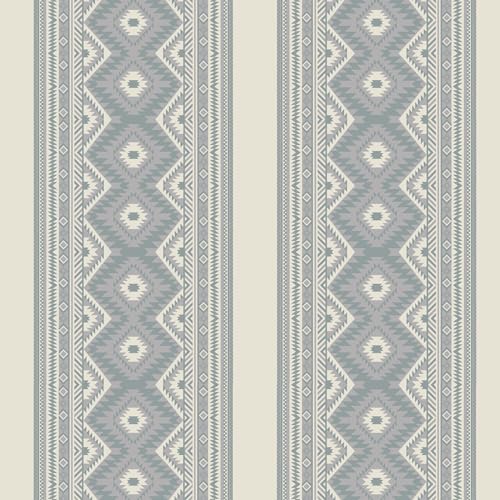 Baolanzw Retro Peel and Stick Wallpaper Vintage Blue Stripe Wallcovering Cream French Geometric Renter Friendly for Bedroom Kitchen Bathroom (Soft, 17.32"x 118.11")