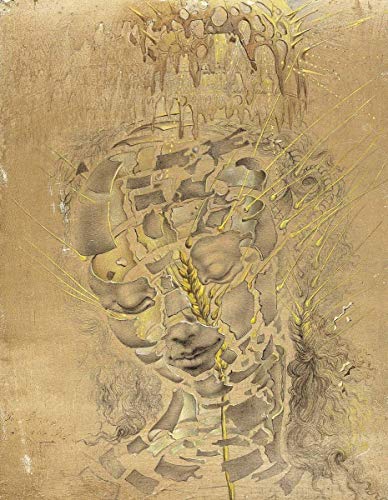 ZENDA Salvador Dali Wall Art Dalí Flowers Cavalier Angel Annunciator and Boat Framed Painting Canvas Art for Bedroom Livingroom Decoration Ready to Hang