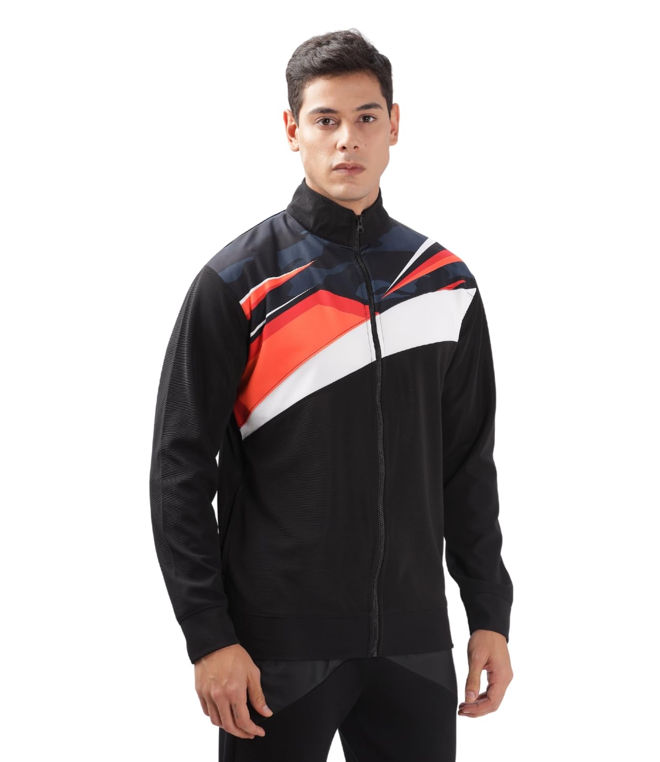 NAVYCUT USA Men's Active Sports Jacket – Lightweight, Windcheater, Winter Wear, Polyester, Regular Fit, Dri-Fit, Long Sleeves, Zipper Closure – Perfect for Gym, Running & Travel.