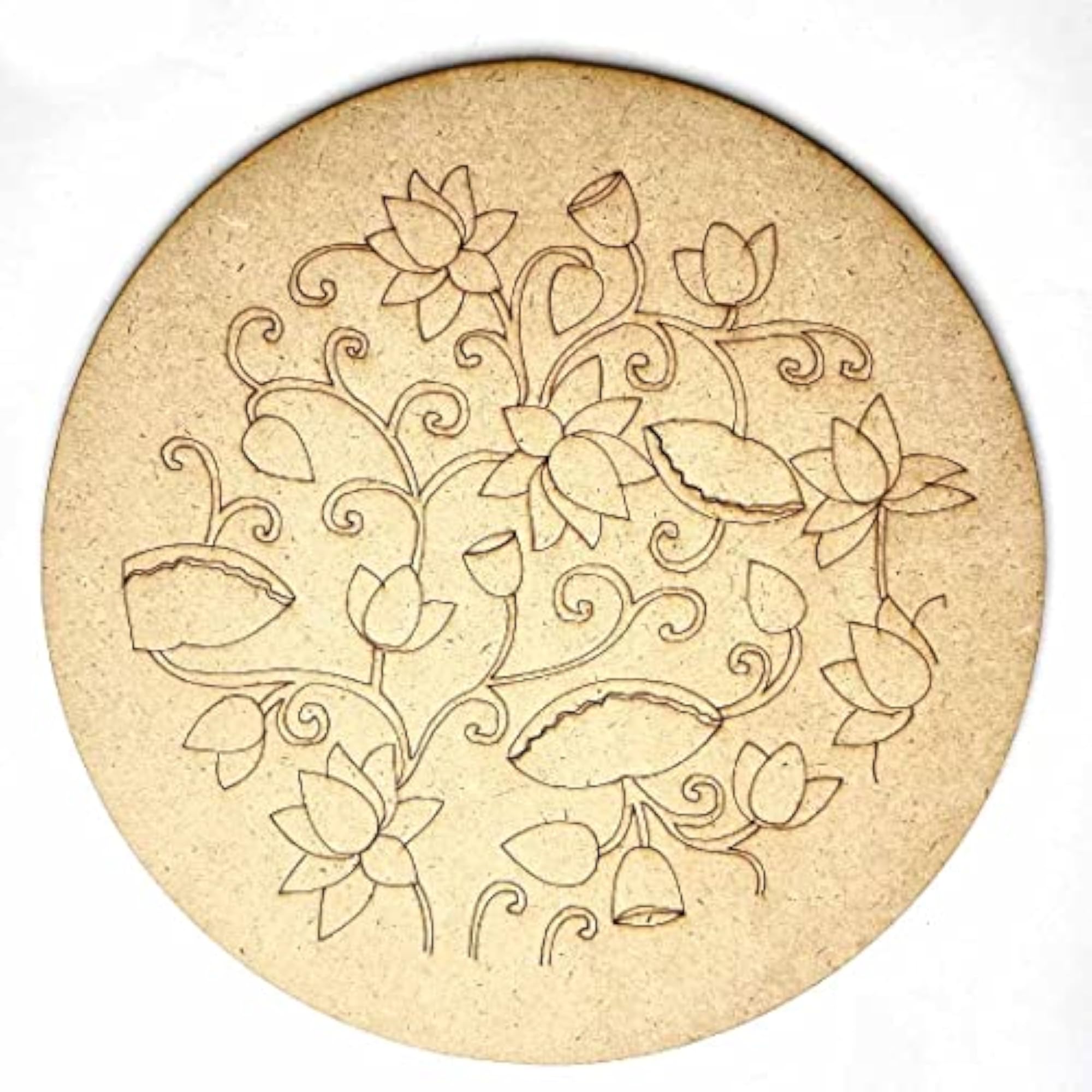 Engraved MDF Alekhan Design Wall Plate with Frame Set