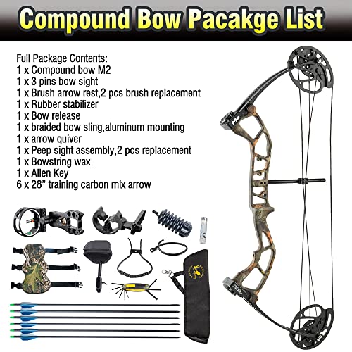 Topoint Archery M2 Junior Compound Bow Set Beginners,Youth&Kids Bow Women Bow 17"-27" Draw Length,10-40Lbs Draw Weight,290Fps Ibo, Limbs Made In Usa,Bow Only 2.54Lbs,Lightweight Design (Purple) #TOP2