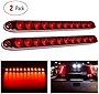 Nilight - TL-10 2PCS 16” 11 LED Red Trailer Light Bar for Park Stop Turn signals Tail Brake Light DOT Compliant IP65 Waterproof Truck Trailer Marker ID Bar, 2 Years Warranty