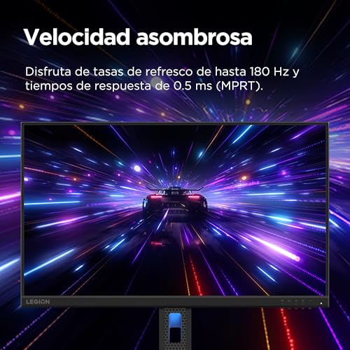 Lenovo Legion R24e Gaming-Monitor 23,8 Zoll (63,8 cm) (FHD, IPS, 180 Hz, 0,5 ms, HDMI+DP, HDMI-Kabel, AMD FreeSync) Neigungsverstellung – Schwarz – Bild 6