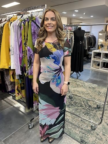 Robe décontractée femme chic imprimée colorée style mi-long - 3