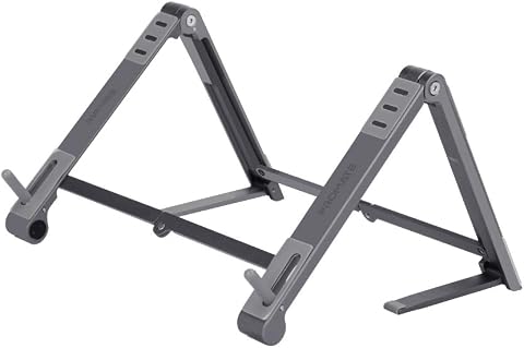 Promate Notebook Laptop Standı Ayarlanabilir Çok Açılı Ergonomik Dizayn - Promate ELEVATE (Gri)