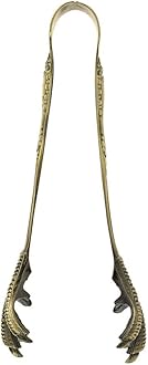 Barfly Talon Ice Tong, Antique Brass