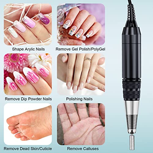 30000Rpm Nail Drills For Acrylic Nails Professional With Foot Pedal, 11Pcs Drill Bits And 106Pcs Sanding Bands, Electric Nail Drill Machine E File Tools For Gel Nails Dip Powder Manicure Pedicure #TOP4