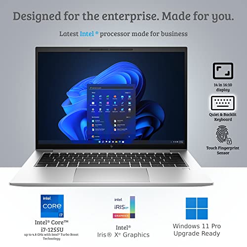 Image of HP EliteBook 840 G9 14'' FHD IPS (Intel 10-Core i7-1255U 32GB RAM 2TB SSD Iris Xe) Business Laptop 2 x Thunderbolt 4 |Webcam | Fingerprint | Backlit KB| 3-Year Warranty | Win 11 Pro
