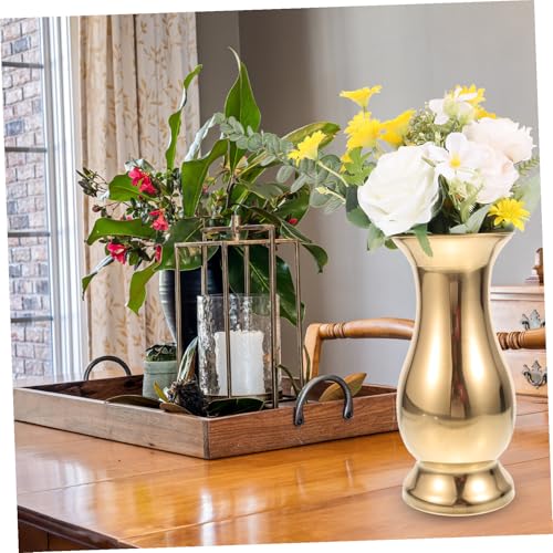 Vase à fleurs incassable en acier inoxydable pour centre de table