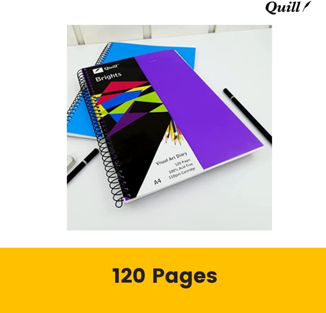 Quill Skizzenbuch, A3, 110 g/m², Dunkelviolett