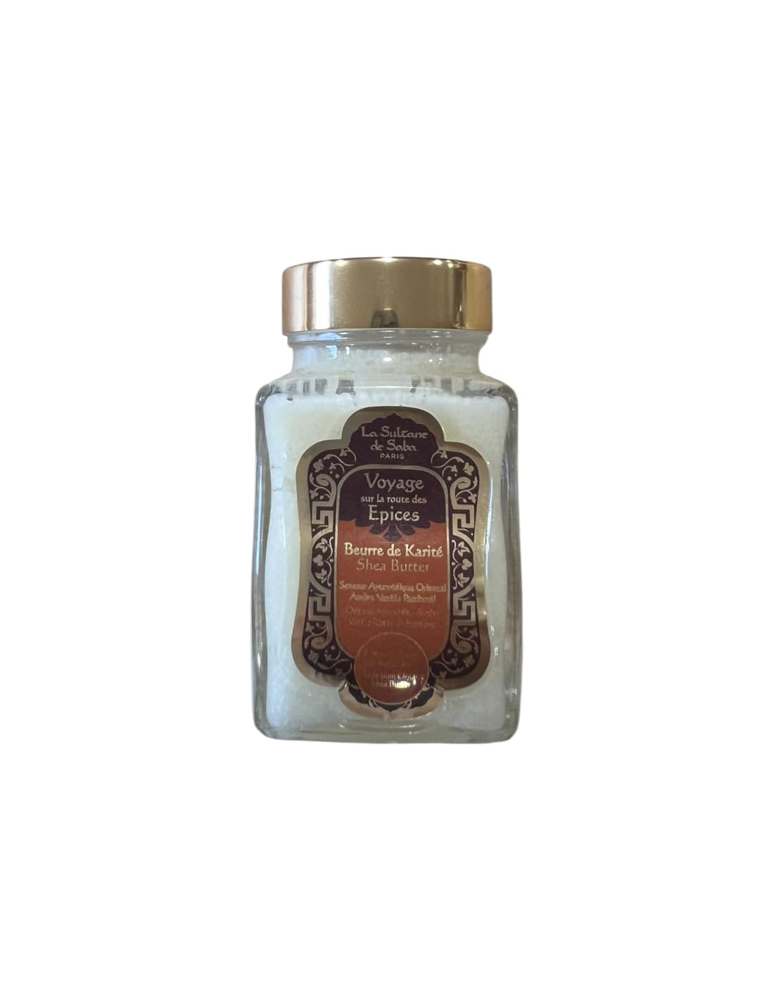 La Sultane de Saba - Voyage sur la route des épices - BEURRE de KARITÉ AYURVÉDIQUE - AMBRE, VANILLE, PATCHOULI 100gr