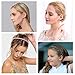 WOVOWOVO 7mm Thin Headbands For Women, 12 Pcs Plastic Headband with Teeth Head Bands Combing Hairbands Hair Accessories for Girls, Teens and Women