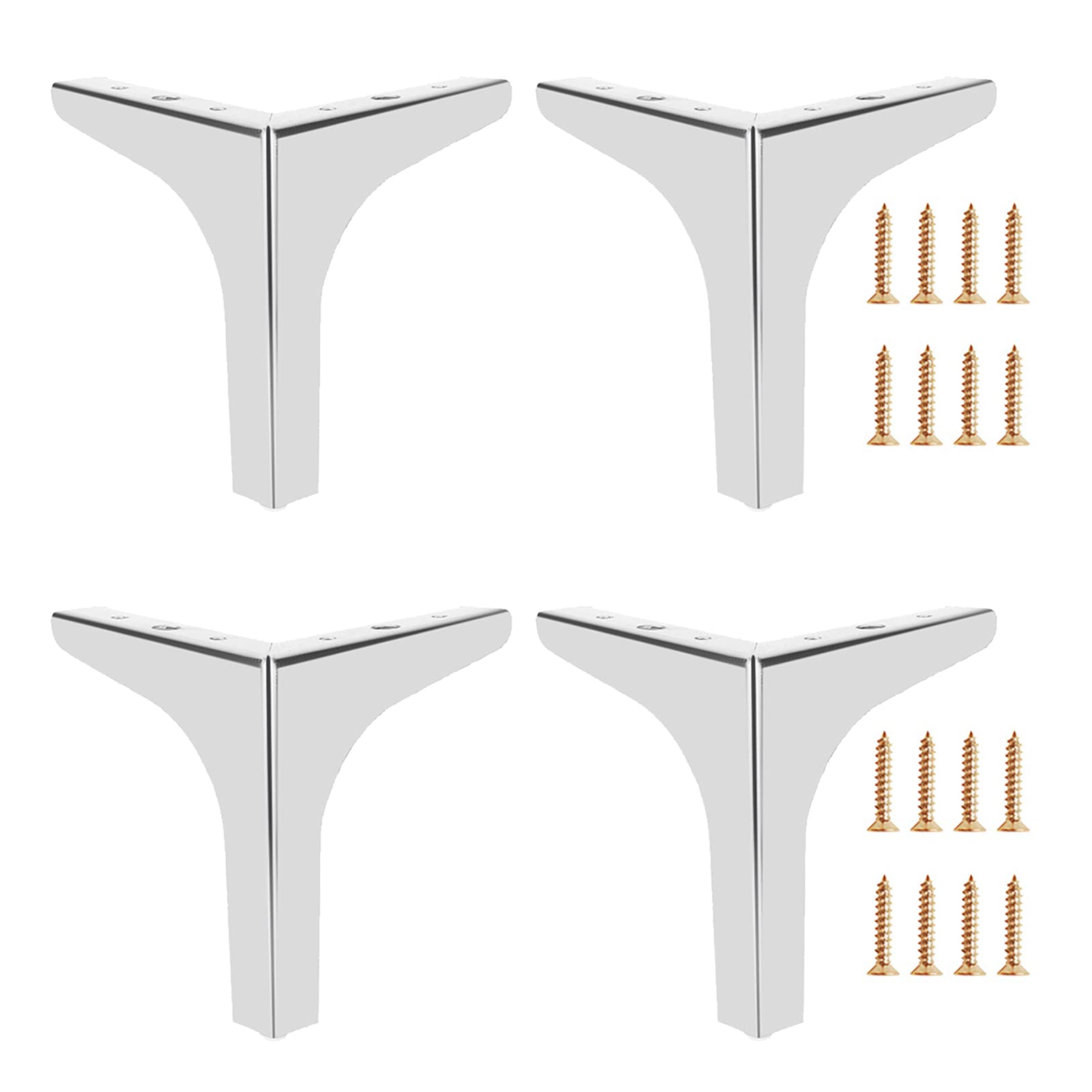 Patas de muebles de soporte para mesa de café, escritorio y sofá cama de metal