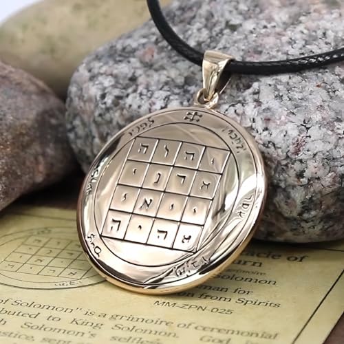 image for Moonlight Mysteries Bronze First Pentacle of Saturn for Protection Tal