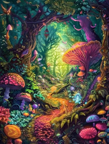 Peinture Diamant Adulte Champignons : Votre Atelier Créatif Cosy à la Maison
