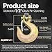 Terixe 1/2 in Clevis Slip Hook with Safety Latch 4 Pack - 22000LBS Capacity Heavy Duty Trailer Chain Hooks for Lifting, Winching, Towing & Industrial Use