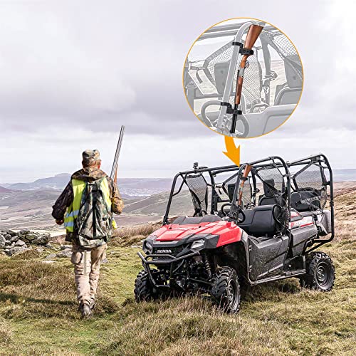 ZIDIYORUO UTV Gun Holder, Strong Elastic Rubber Straps UTV Gun Rack Rifle Carrier, Sturdy Mounts Perfect Fits for 1.75” to 2” Roll Bars, UTV Gun Carrier Sold in Pair