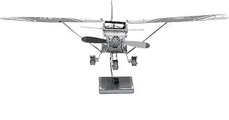 Metal Earth fascinations Fascinations Cessna 172 Airplane 3D Model Toy Kit, multicolor