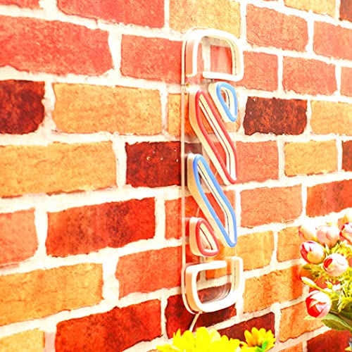 Barber Pole Flex Silicone LED Neon Sign - Blu &