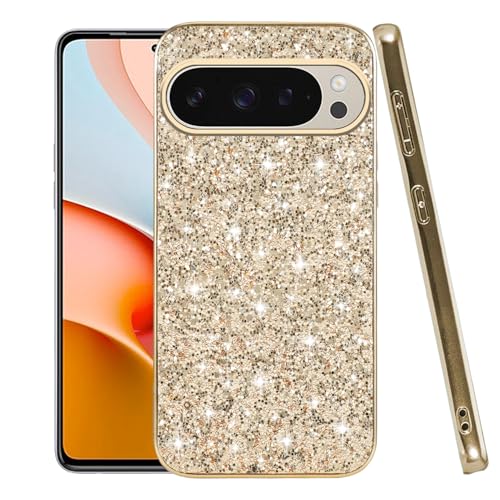 Coque Pixel 9 Pro XL brillante pour fille style paillettes