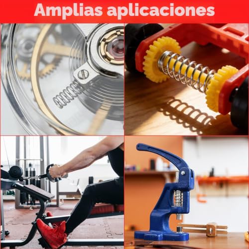 Miniatura 7 de Surtido De Muelles De Compresión Con Caja 300 Piezas De Mini Resortes Mecánicos De Metal 23 Tamaños , Juego De Muelles Pequeños De Acero Inoxidable 304, Surtido De Muelles De Compresión, Para