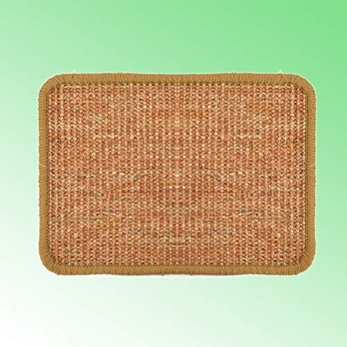 STOBOK Tapete de moagem de sisal de gato para arranhar, tapete antiderrapante para gatos e gatinhos