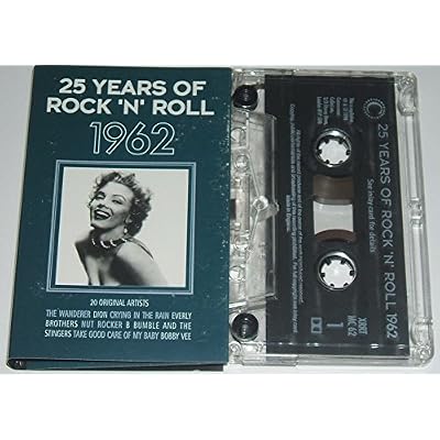 1962. 25 YEARS OF ROCK 'N' ROLL. 1994 20 TRACK COMPILATION AUDIO CASSETTE TAPE.