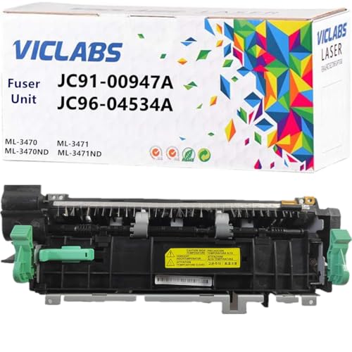 VICLABS JC91-00947A JC96-04534A fuser Unit 110V Replacement for Samsung JC91-00947A JC96-04534A fuser Unit for use in ML-3470 ML-3471 ML-3470ND ML-3471ND Printers,110V (1- Pack)