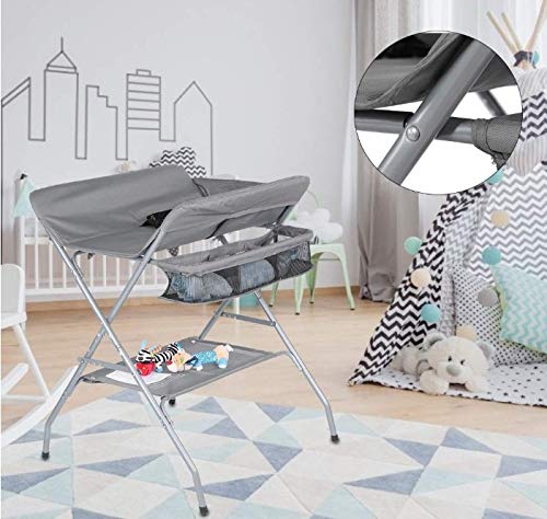 OHMG Babycombi, Inklapbare Commode, Commode Met Wieltjes Mobiele Aankleedkussen Veiligheidsgordel En Opbergvakken Waterdicht In Hoogte Verstelbaar Stabiel 1617897264 OHMG Babycombi, Inklapbare Commode, Commode Met Wieltjes Mobiele Aankleedkussen Veiligheidsgordel En Opbergvakken Waterdicht In Hoogte Verstelbaar Stabiel 1617897264